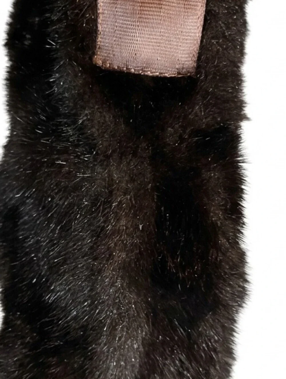Harveys Seatbelt Bags Rare Vintage Plush Faux Fur Crossbody Shoulder Bag Brown
